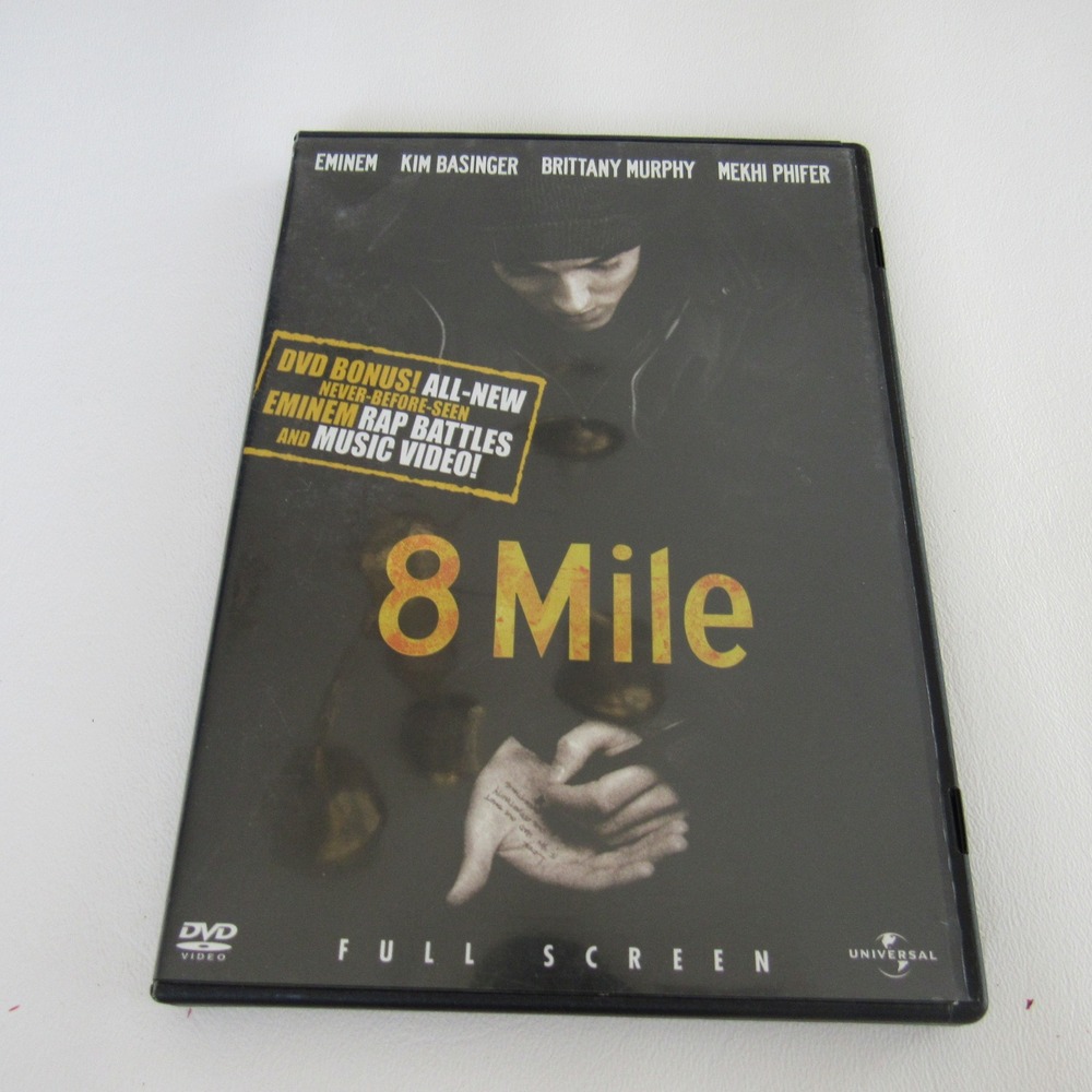 8 Mile DVD Eminem Full‎ Screen Edition 2003 Universal Pictures Brittany Murphy